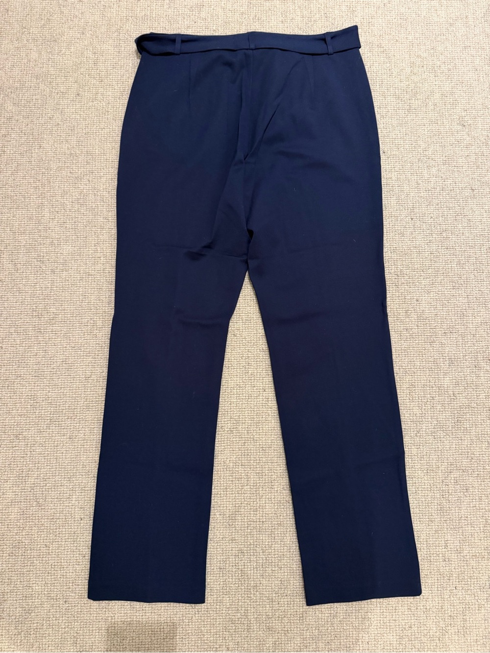 J.McLaughlin Tailored High-Waist Tie Belt Pants - Navy - Picture 3 of 5